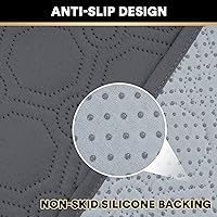 Vista 7 de PrinceDeco Fundas 100% impermeables para sofá de 3 cojines, fundas de sofá modernas con correas elásticas, protector de muebles grueso y suave, apto