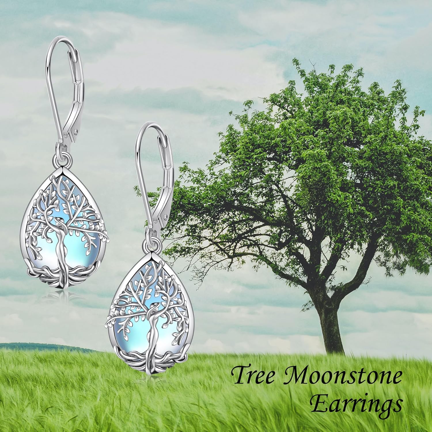 ONEFINITY Sterling Silver Tree of Life Dangle Drop Earrings for Women and Girls - Christmas Gifts - Image 5
