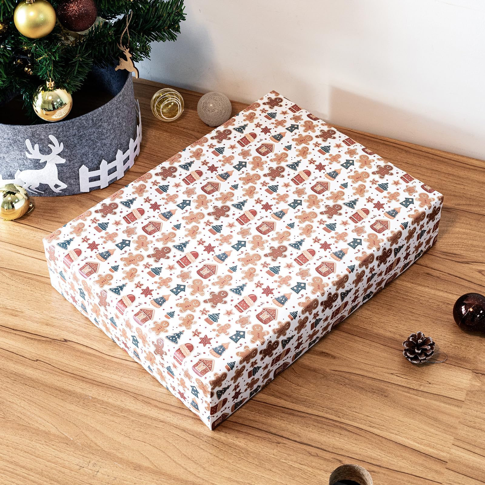 Mefleet Lot de 10 grandes boîtes cadeaux très profondes de 48,3 x 35,6 x 10,2 cm avec couvercles, boîtes pour chemises, vêtements, peignoirs, pulls pour cadeaux de Noël, vacances, emballage cadeau