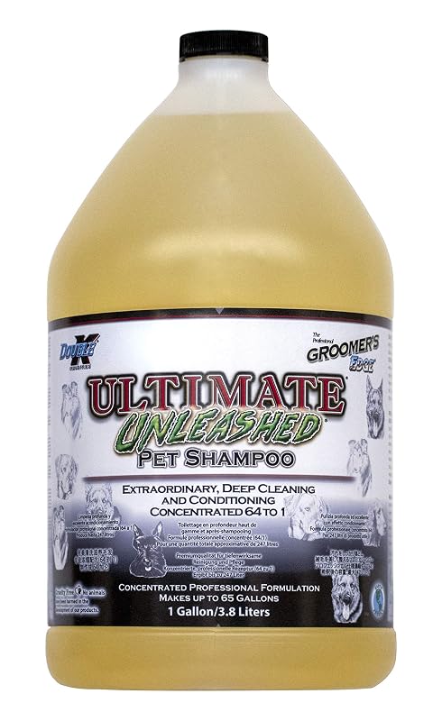 Shampoo para Cães Groomer's Edge Ultimate Unleashed Concentrado 64:1, Aloe Vera, 3,8 L
