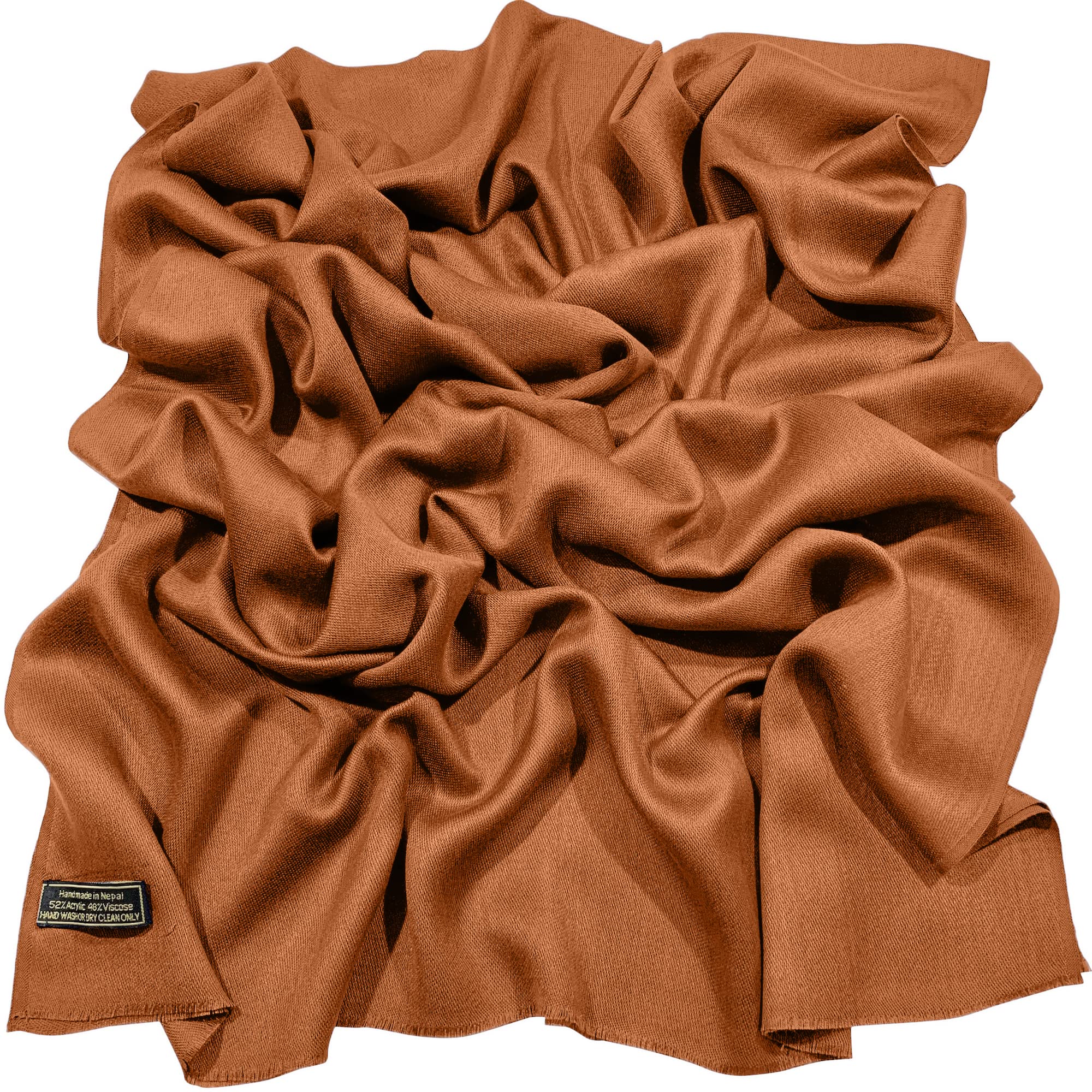 CJ Apparel Handgefertigter nepalesischer Damen-Schal mit Fransen Pashmina
