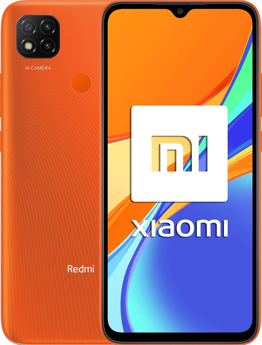 Redmi 9C - Smartphone 6.53", 3 GB + 64 GB, Dual Sim, Android 10.0, Arancione (Naranja Amanecer)
