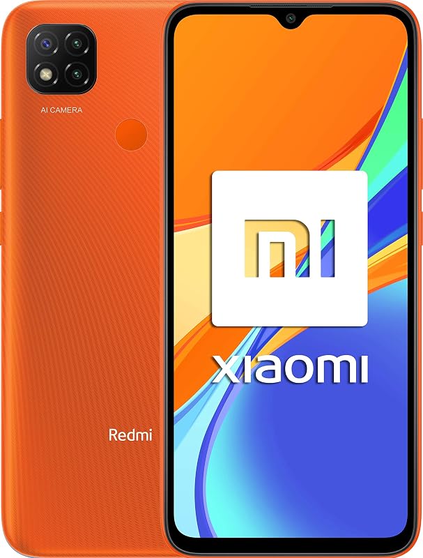 Redmi 9C - Smartphone 6.53", 3 GB + 64 GB, Dual Sim, Android 10.0, Arancione (Naranja Amanecer)