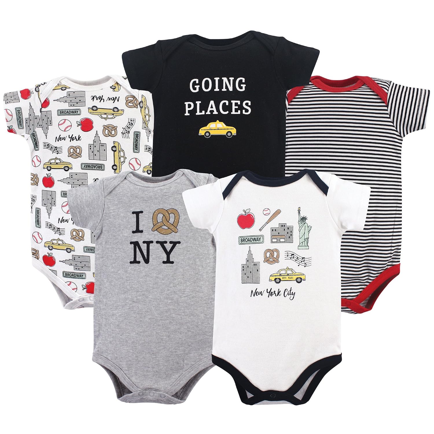 Hudson baby Unisex Baby Cotton Bodysuits, York City 5 Pack, 18-24 Months (24M) - Review, Price and Buying Guide