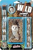 Vista 23 de Deluxebase Juego de papelería salvaje, pingüino de oficina y suministros escolares, incluye 2 lápices, borrador de goma, sacapuntas, regla y lindo