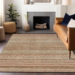Addison Rugs Chantille ACN1625 Terracotta 9' x 12' Indoor/Outdoor, Machine Washable, Easy Clean, Non Shedding, Bedroom, Living Room, Dining Room, Kitchen, Patio Rug