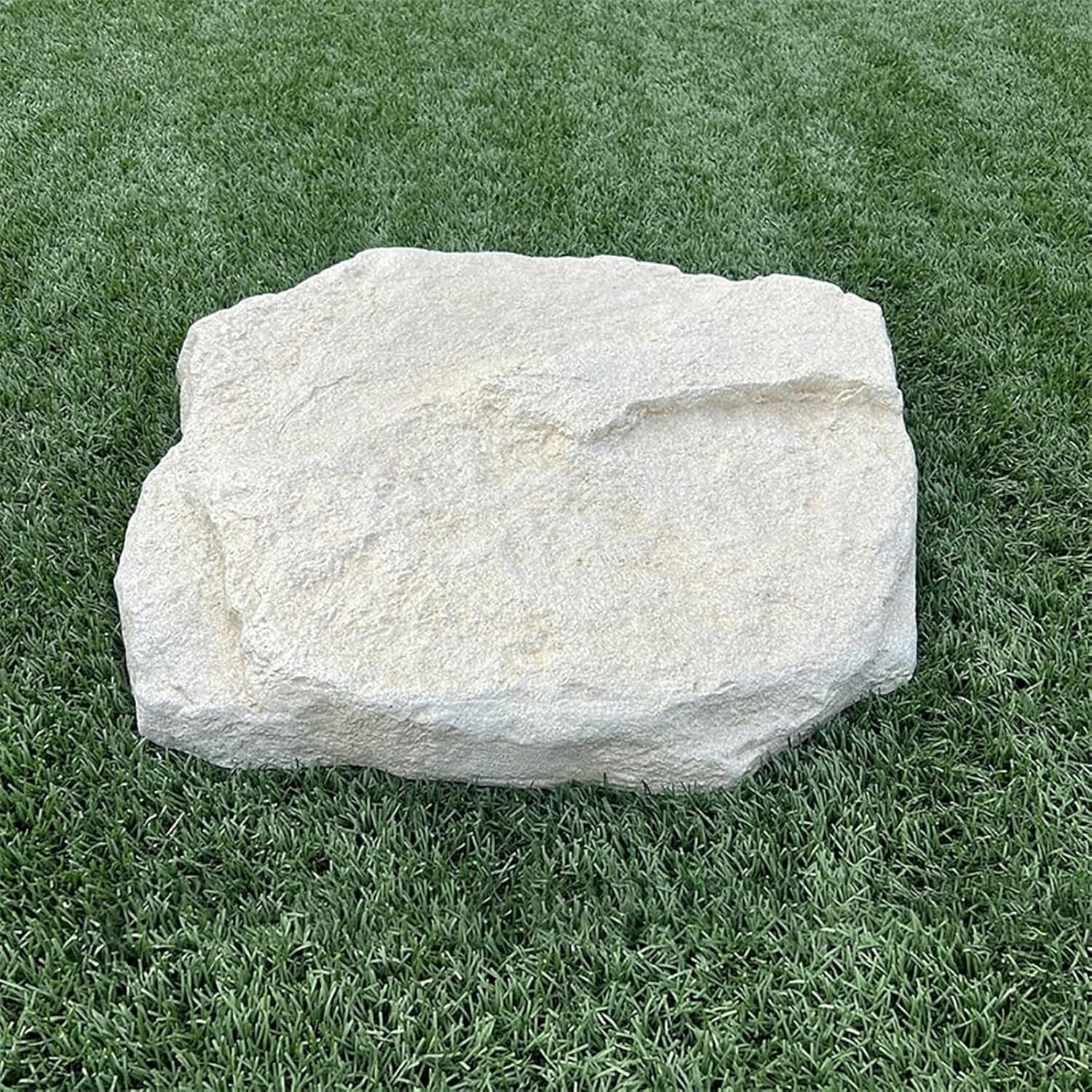 Outdoor Faux Rock Cover, Fiberglass Solid Fake Rocks, Lightweight Realistic Sandstone Landscape, for Hiding Pipes, Wells, Cable Junction Boxes & Sprinkler Valves