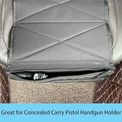 Miniatura 3 de Funda de asiento táctica oculta con bolsillo con cremallera para transporte oculto para pistola, funda de asiento universal para colgar bolsa