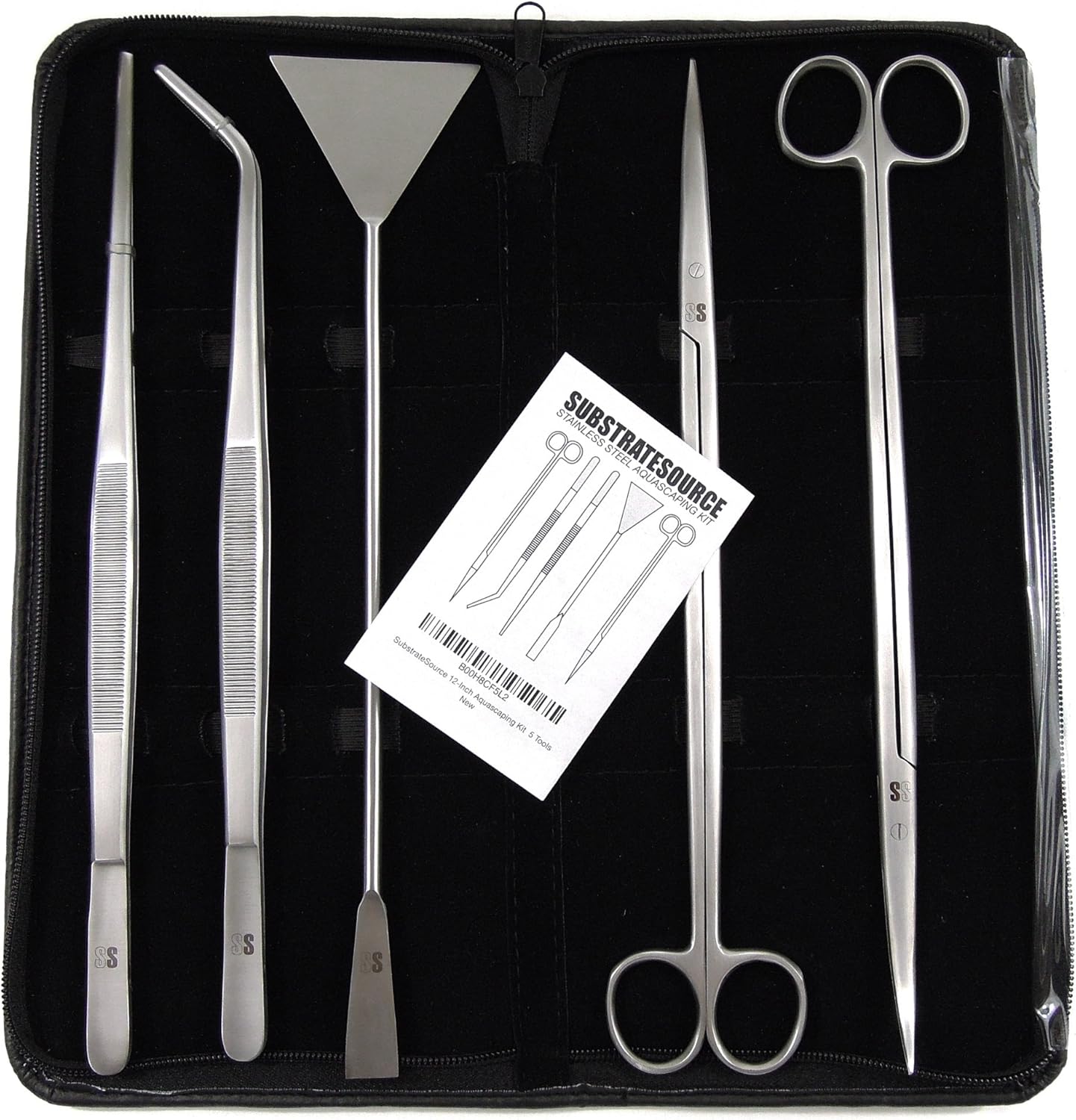 SubstrateSource 12Inch Stainless Steel Aquarium Aquascaping Kit 5