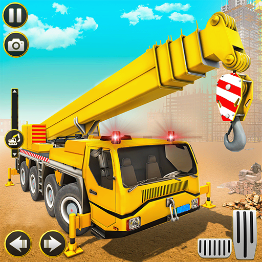 Simulador de excavadora pesada de construcción real: juego de construcción de mundo abierto