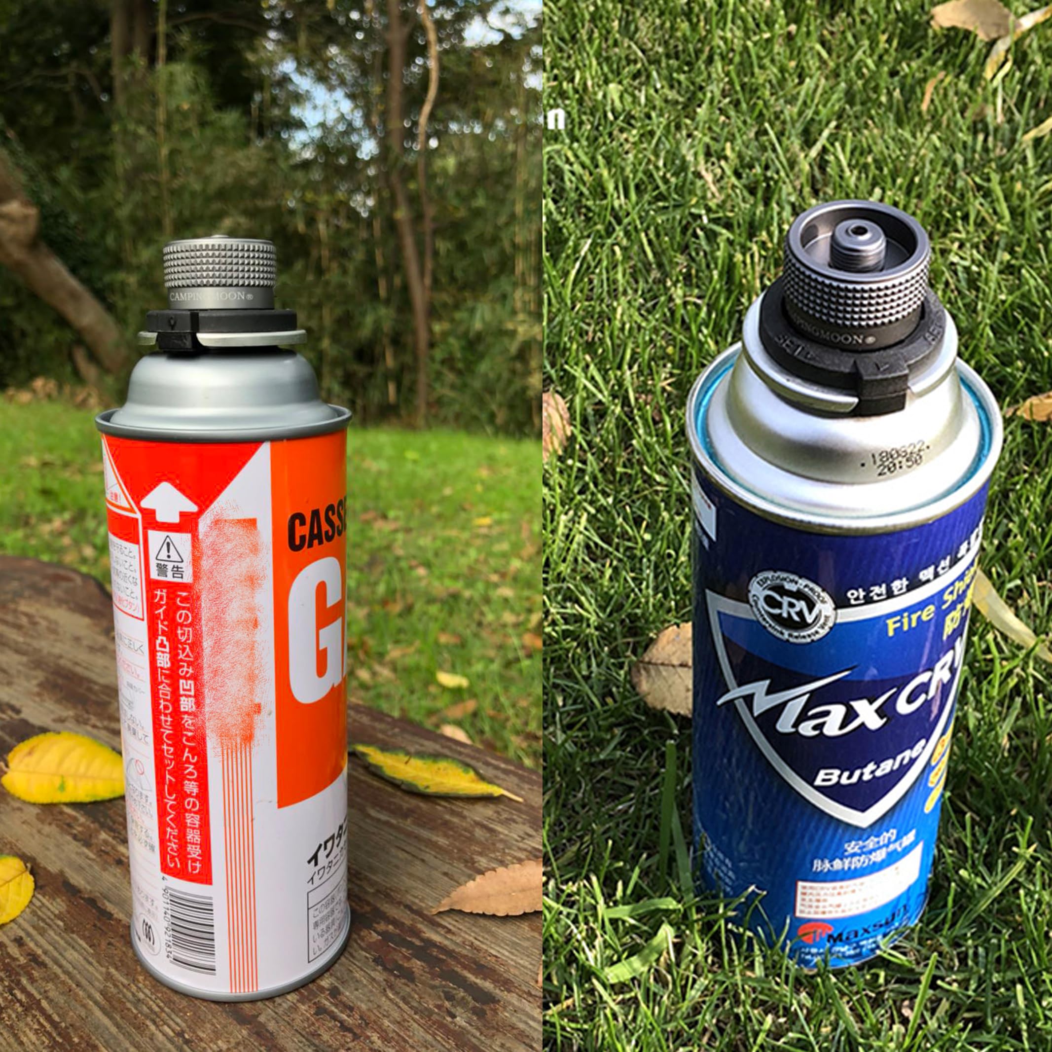 Campingmoon Adaptateur de recharge pour bidon de gaz butane vers isobutane
