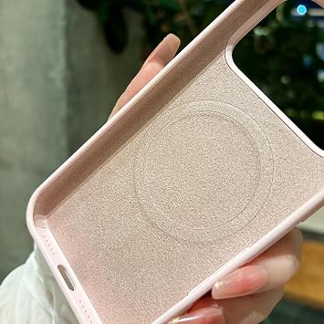 For iPhone16ProMax用 リキッドシリコンケース ソフトマグネットカバーFor iPhone16ProMax用/ピンク