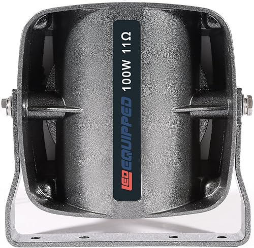 Ledqusa American Pipit - Altavoz de sirena de emergencia de 100 vatios para advertencia de peligro de alto rendimiento, policía, camiones de