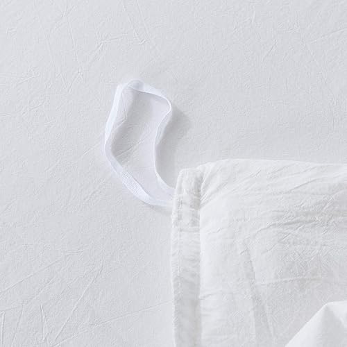 Miniatura 6 de Softta Juego de funda de edredón de 3 piezas con volantes y encaje blanco, tamaño King, estilo bohemio, 100% algodón Wahed, juego de ropa de cama