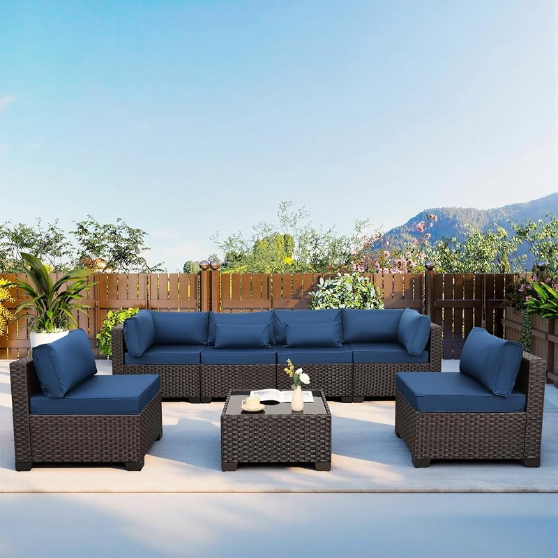 WAROOM Outdoor Patio Furniture Set 7