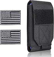 Vista 13 de Funda táctica negra Molle para teléfono celular, resistente al agua, para iPhone 11, 12, 13 Pro Max, Samsung S22, S21, S20, FE Note 20, A02S, menos