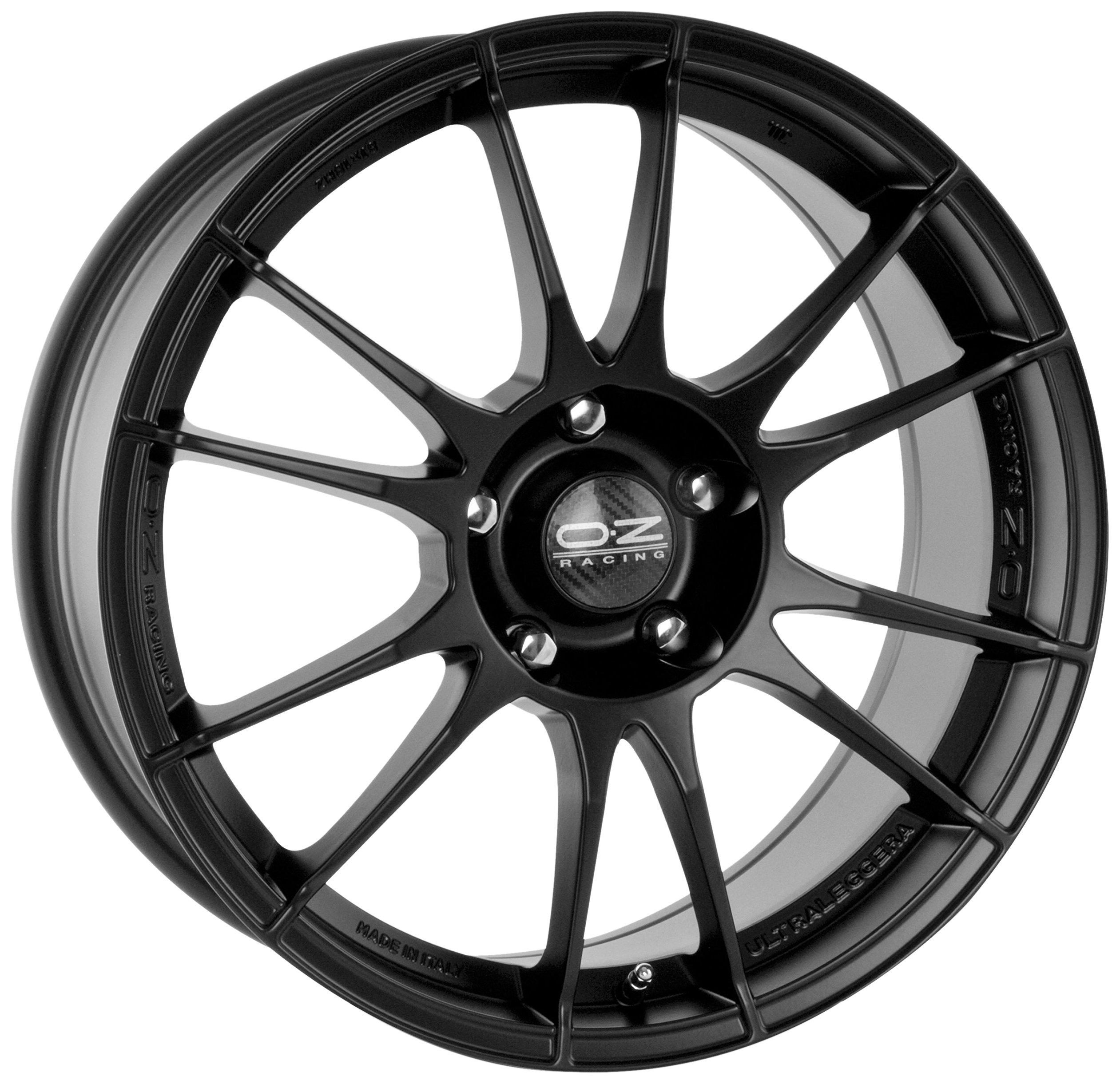 oz ultraleggera nero opaco 8 x 18 ET35 5 x 100 foro mozzo 68 cerchi in lega
