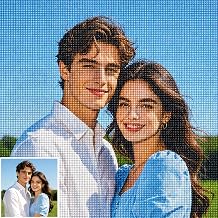 vicmisy Custom Diamond Painting, Personalized 5D Diamond Art Kit from Photo