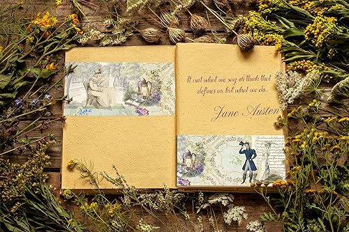 Miniatura 3 de Serenity Fair Jane Austen - Cinta washi extra ancha para manualidades, diarios, álbumes de recortes y decoración