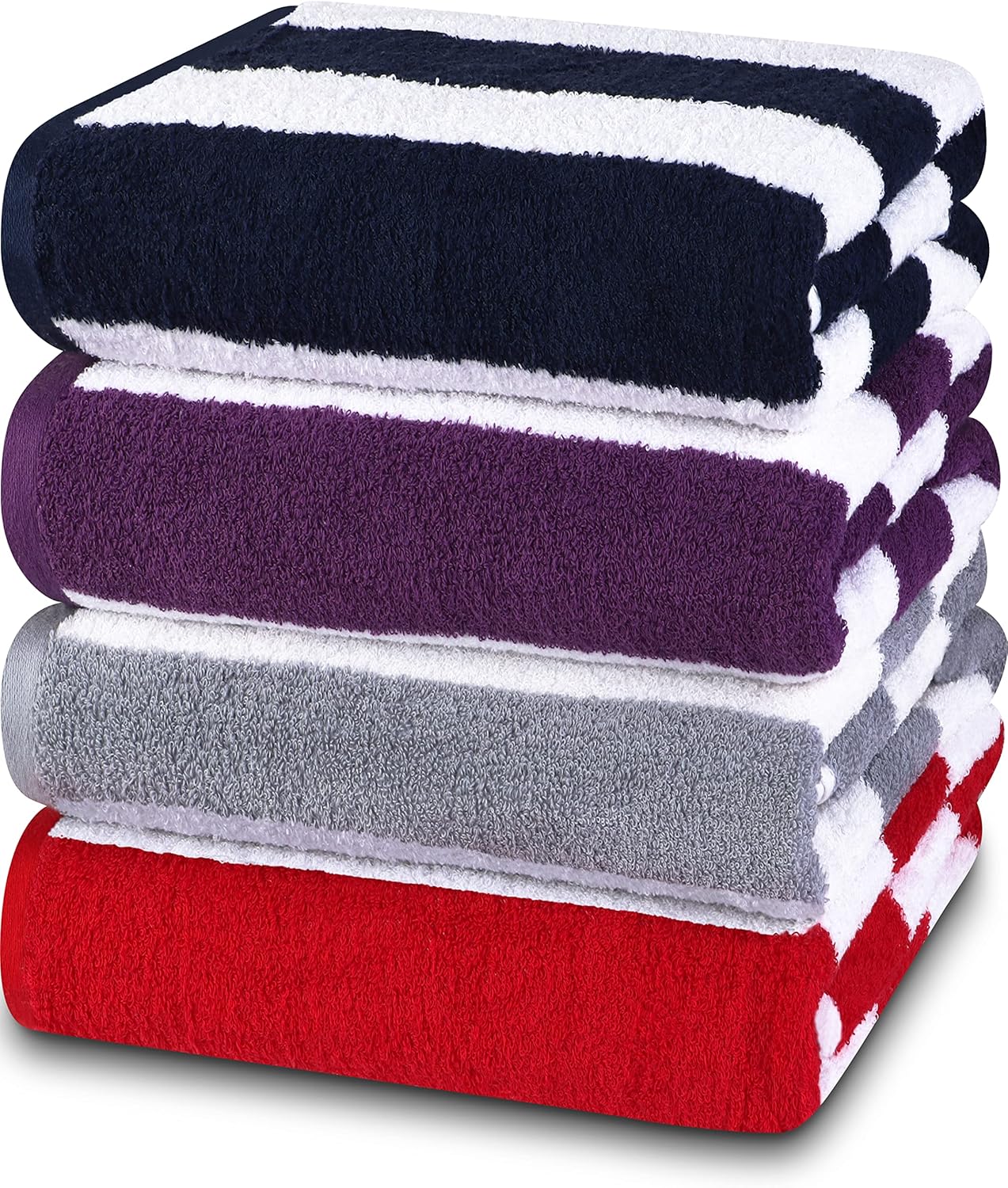 Utopia Towels Cabana Stripe Beach Towels (76 x 152 cm) 100 Ring Spun