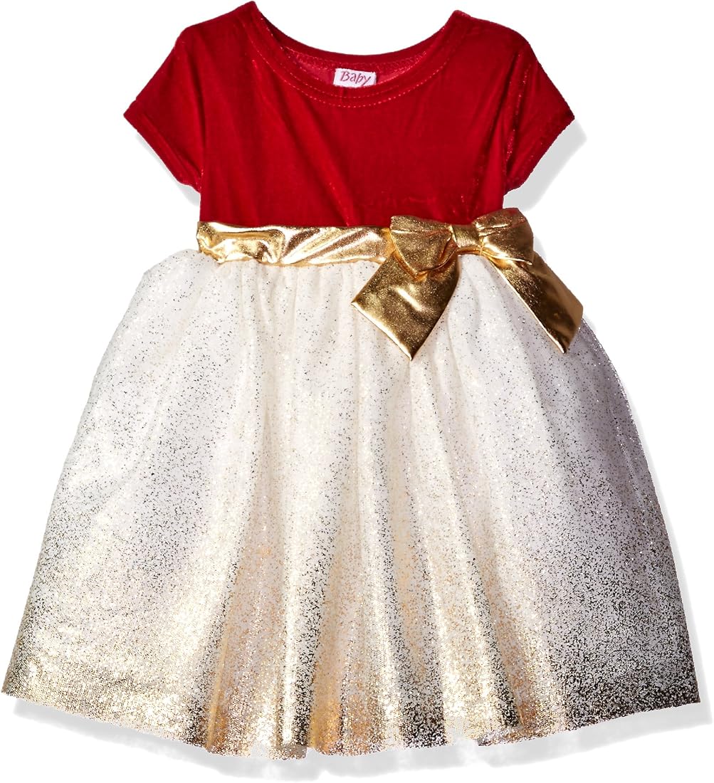 Buy Blueberi Boulevard Baby Girls' Velvet Holiday Dress, Red, 3/6 Months at  Amazon.in