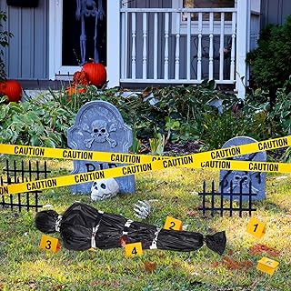 13 Pcs Hanging Corpse Dead Victim Props 62 Inch Full Size Inflatable Body Halloween Decorations Creepy Haunted House Halloween Decor Set for Halloween Haunted House Vampire Party Crime Scene