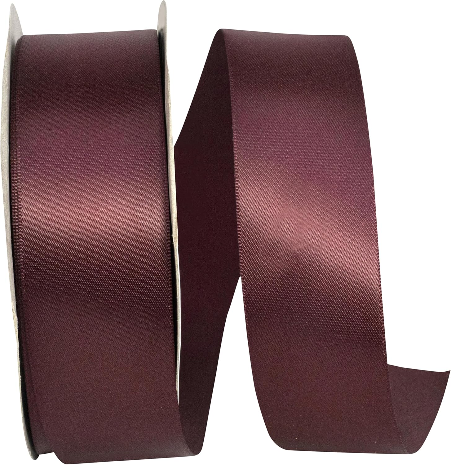 Reliant Ribbon 4950-090-09K Double Face Satin Ribbon, 1-1/2 Inch X 50 Yards, Burgundy