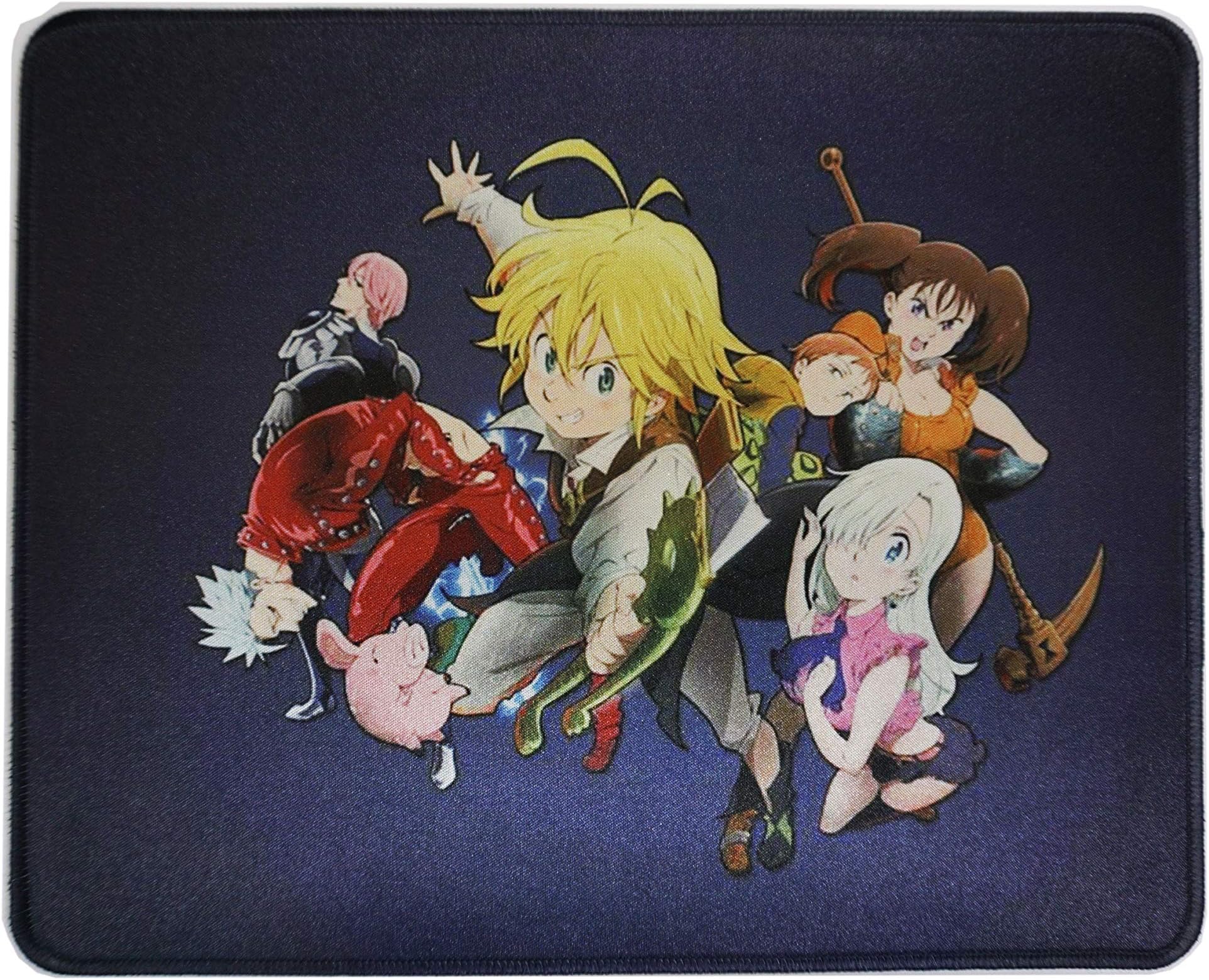 Tina Art7 Deadly Sins/The Seven Deadly Sins Mouse Pad 12x10 Inches Office Gaming Anime Cartoon Mousepad