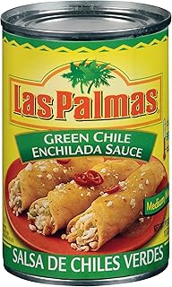 Las Palmas Green Chile Enchilada Sauce, Medium, 10 Ounce (Pack of 24)