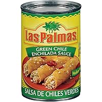Vista 1 de Las Palmas Salsa de enchilada Green Chile, mediana, 10 onzas (paquete de 24)