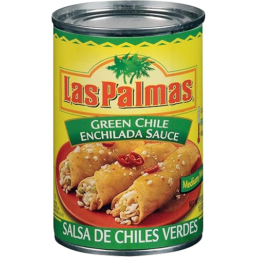 Miniatura 38 de Las Palmas Salsa de enchilada Green Chile, mediana, 28 onzas (paquete de 12)