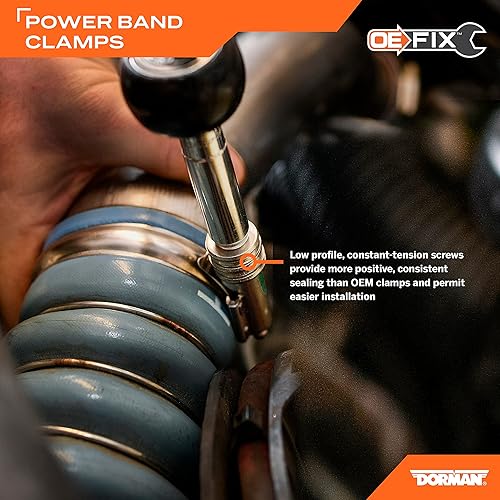 Miniatura 4 de Dorman 55245 Abrazadera de manguera interenfriador de turbocompresor, paquete de 2 unidades (OE FIX) ajuste universal