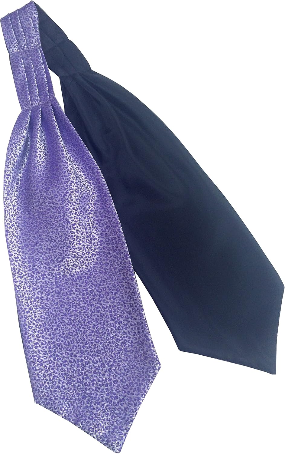 Great British Tie Club Men's Purple & Silver Patterned Ascot Cravat