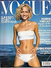 Vogue (UK) July 1998 | Amber Valletta (cover) | Hussein Chalayan, Jemima Khan, Meg & Noel Gallagher at home
