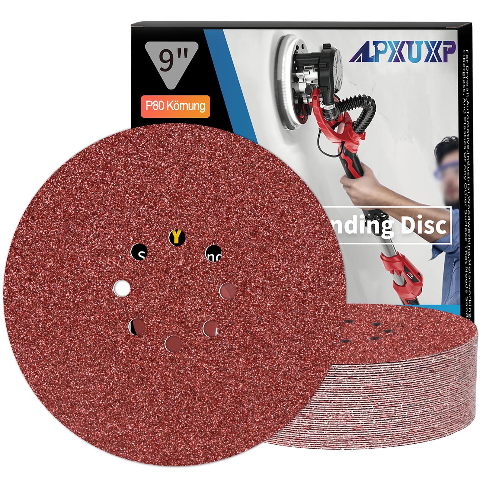 100 Dischi Abrasivi 125mm Grana 400 Per Levigatrice Orbitale - Carta Vetrata A 8 Fori Per Legno E Metallo