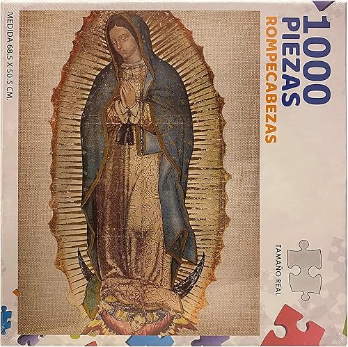 La Virgen de Guadalupe Picture Religioso Rompecabezas de Santa Virgen María Nuestra Señora María de Guadalupe Rompecabezas católicos religiosos