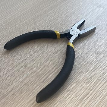 BOOSDEN 5 Inch Mini Lineman's Pliers, Side Cutter Linesman Pliers, High Leverage Combination Plier, Cutting Pliers for Electrician Work, Jewelry Making, DIY, Wire Cutting and Gripping