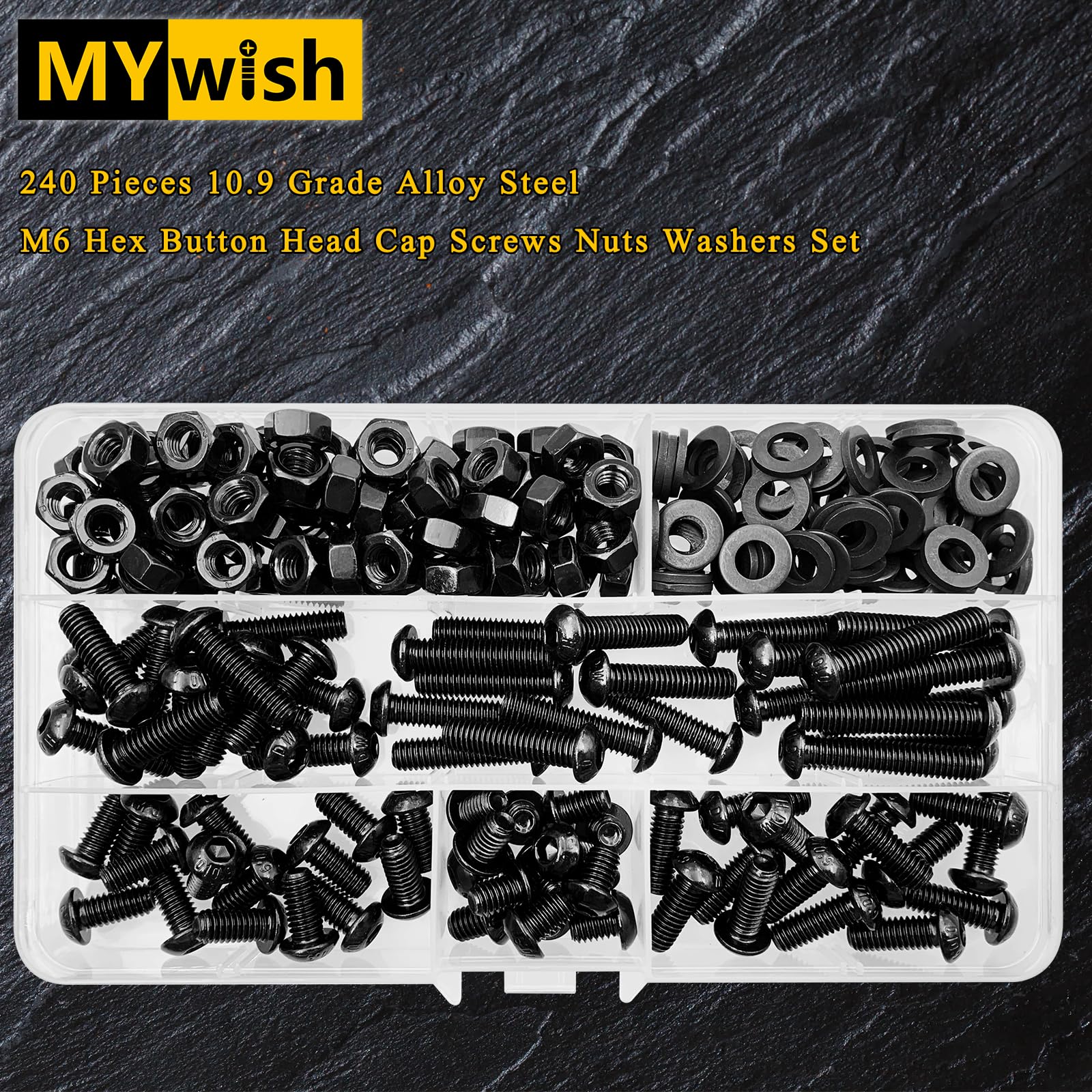 M3 M4 M5 M6 Nuts And Bolts Set Machine Screws & Nuts Assortment Kit 304 Stainless Steel Cross Flat Head 3d Printer Screws Reusable Storage Box 320 Pcs