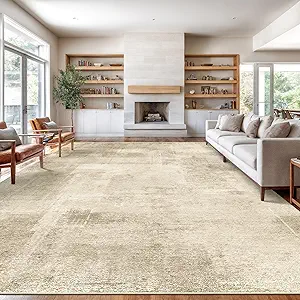 zesthome 10x14 Area Rugs for Living Room, Non-Slip Backing Washable Rug, Modern Abstract Area Rug, Stain Resistant Rugs for Bedroom, Ultra-Thin Large Area Rugs, Area Rug 10x14