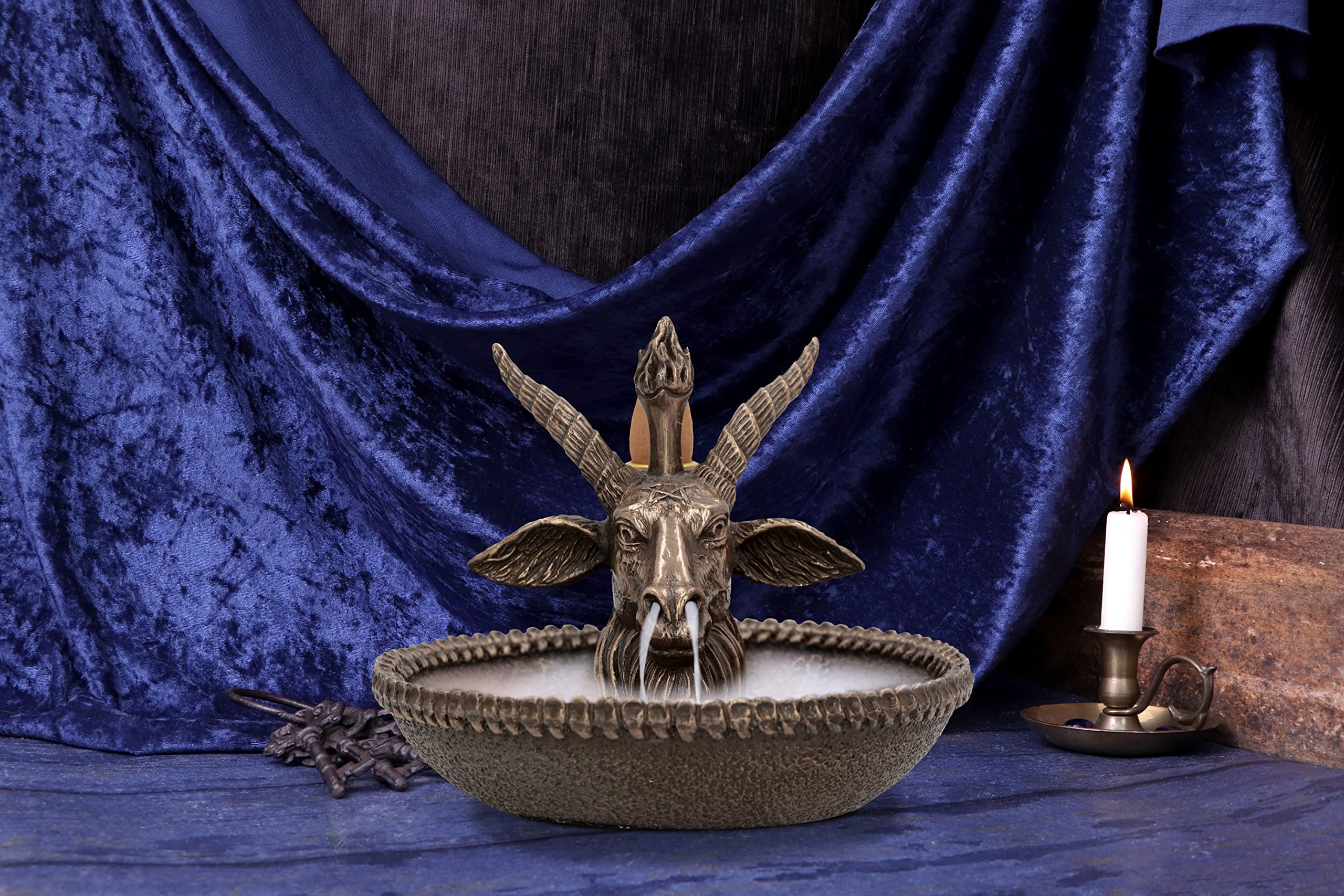 Nemesis Now Baphomet's Wealth Backflow palnik kadzidełkowy, brązowy, 13 cm