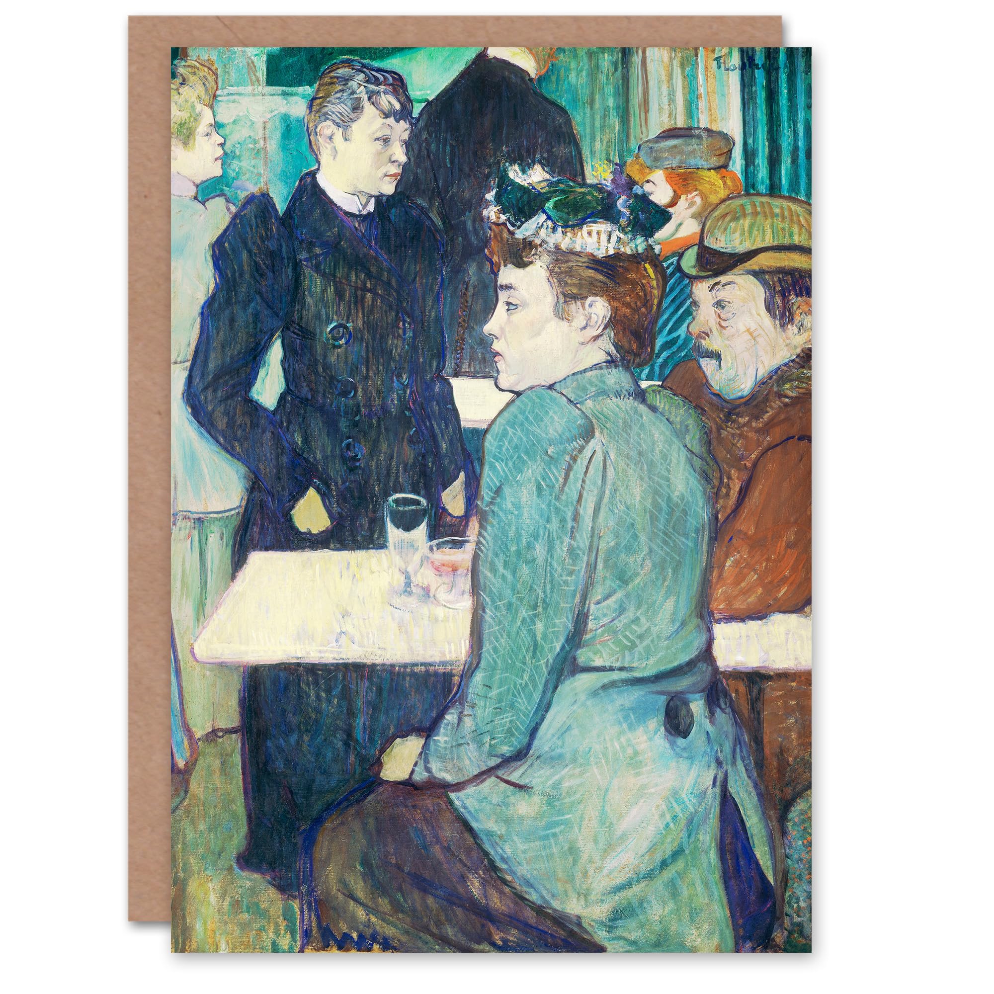 Artery8 Toulouse Lautrec Art Card Corner in Moulin de la Galette