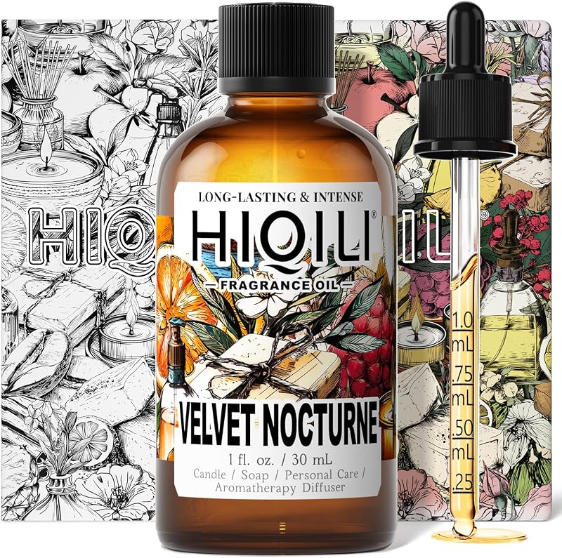 Óleo de fragrância HIQILI Velvet Nocturne para difusor, 30 mL