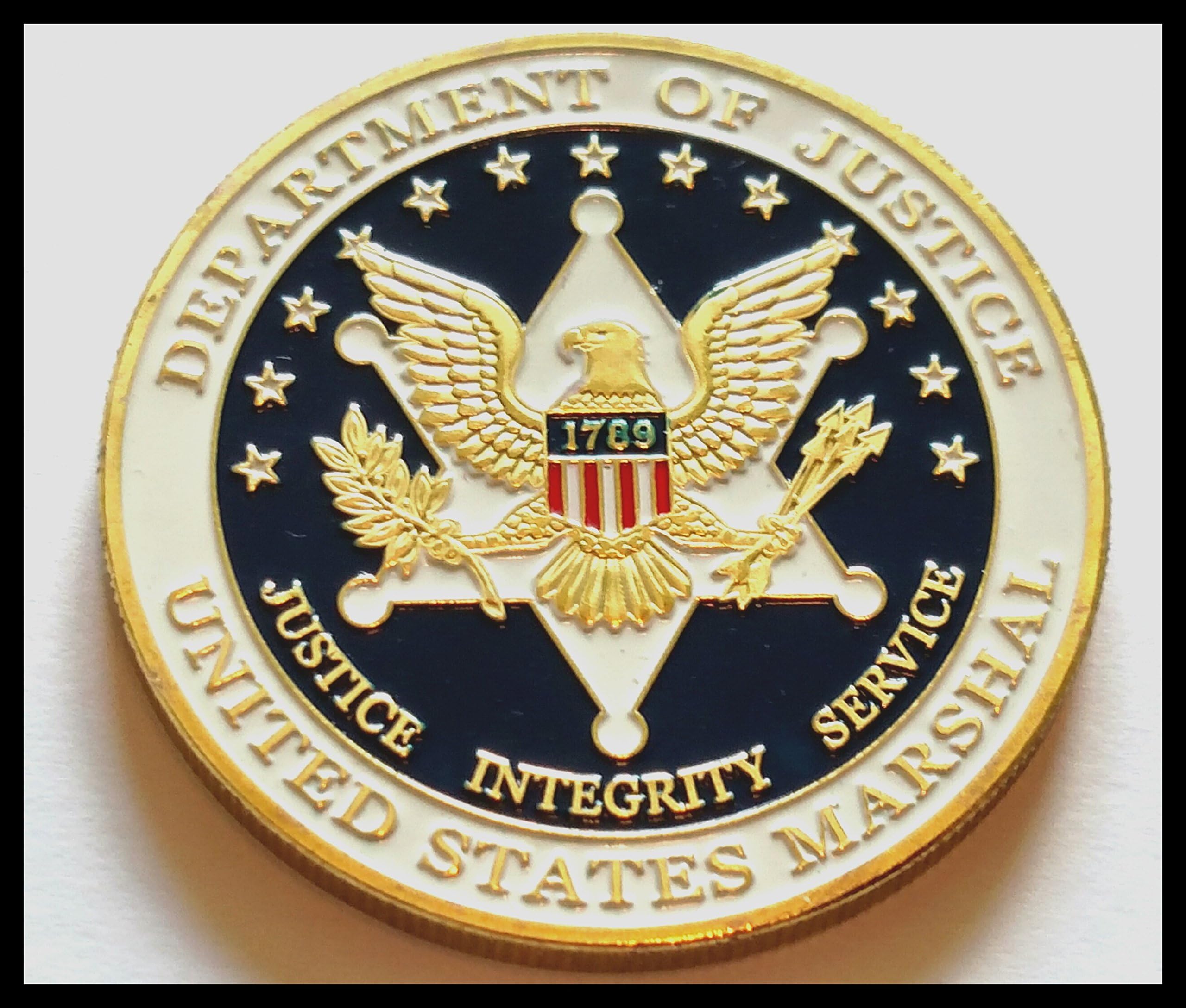 Marshal Service Law Enforcement Government Challenge Honor Coin