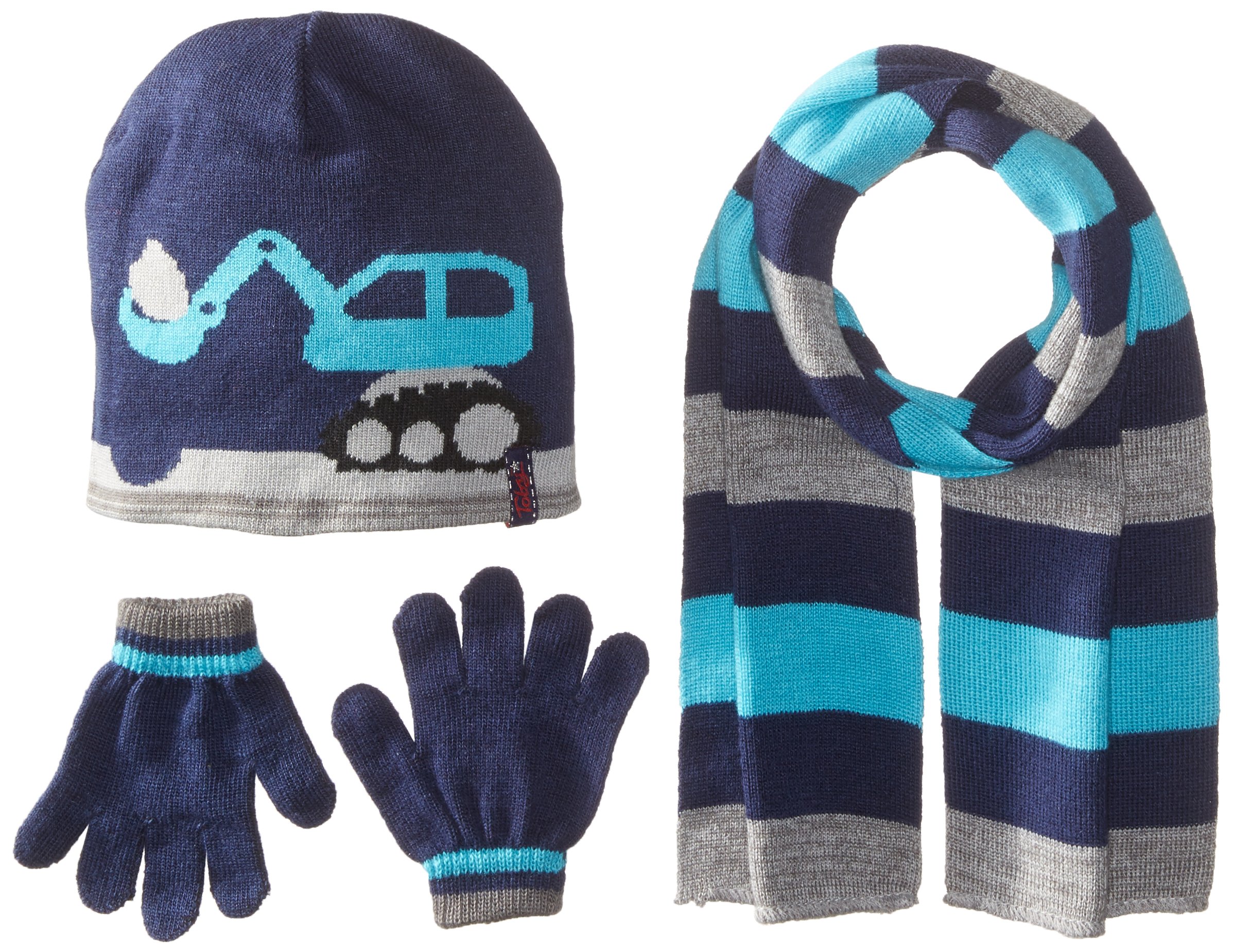 Toby & Company Toddler Boys Action Knit 3 Pc Set, Navy