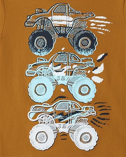 Miniatura 3 de The Children's Place Baby-Boys and Toddler Dino,Animals,Sharks Short Sleeve Graphic T-Shirts,3 Pack