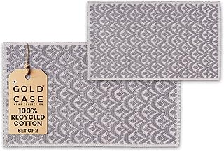 Bathroom Rugs 100% Cotton (Set of 2) – Absorbent Turkish Bath Mat Sets –...