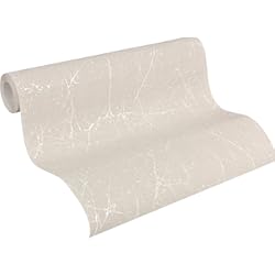 Revestimiento Vintage Para Paredes A.S. Création papel pintado de tejido-no-tejido Elegance 3 beige blanco 10.05 m x 0.53 m 305074