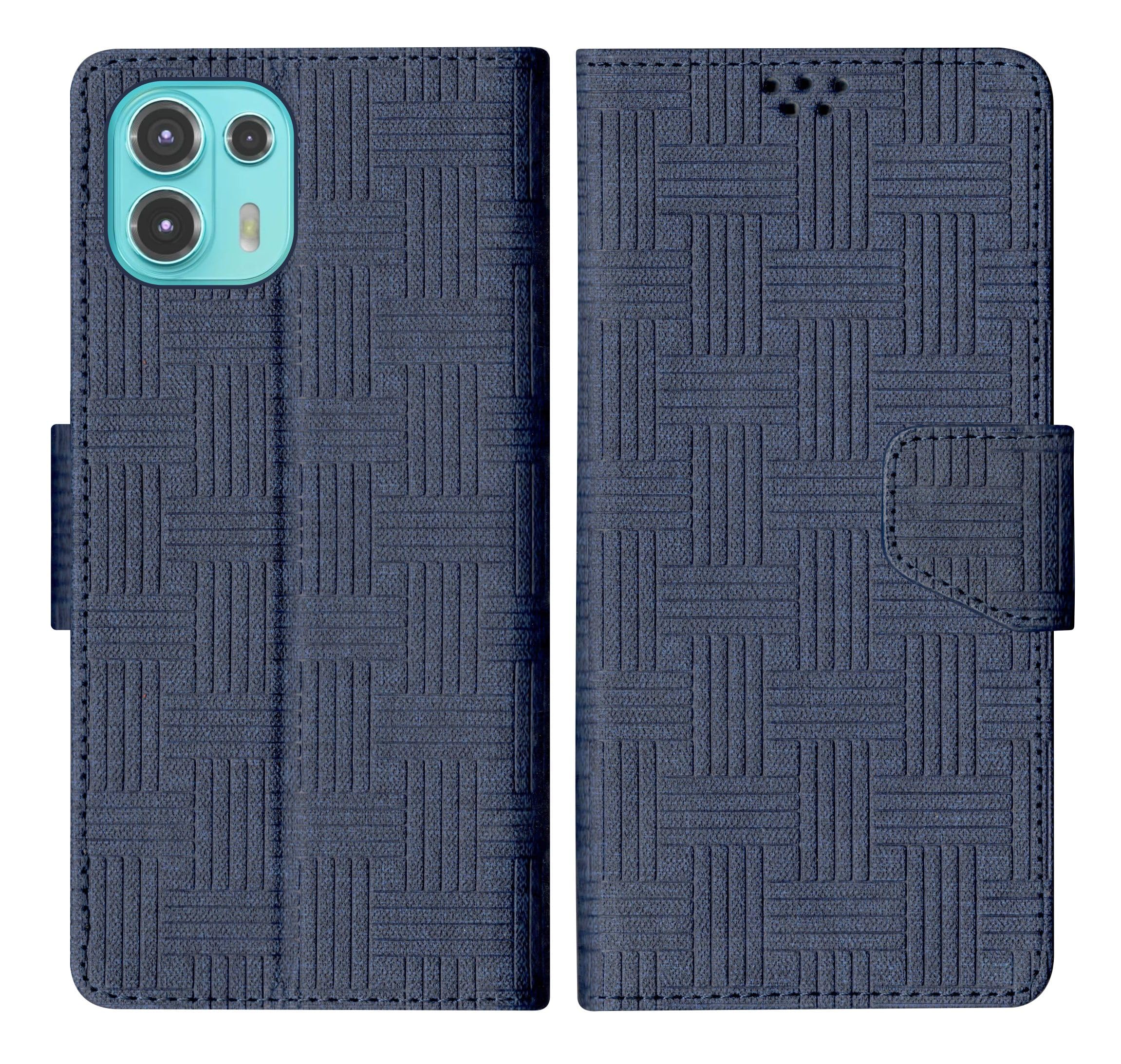 SBMS Motorola Moto Edge 20 Fusion 5G Flip Cover Back Cover Case with Magnatic Closure | Inbuilt Stand | Card & Money Pocket (Mat Blue) (B0D1CQ34DV) Amazon Price History, Amazon Price Tracker