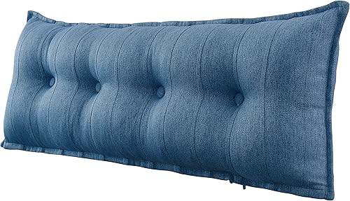 Miniatura 4 de Johnear Almohada de terciopelo para respaldo y cabecero, cojín grande de terciopelo para sofá cama, respaldo de madera, soporte para