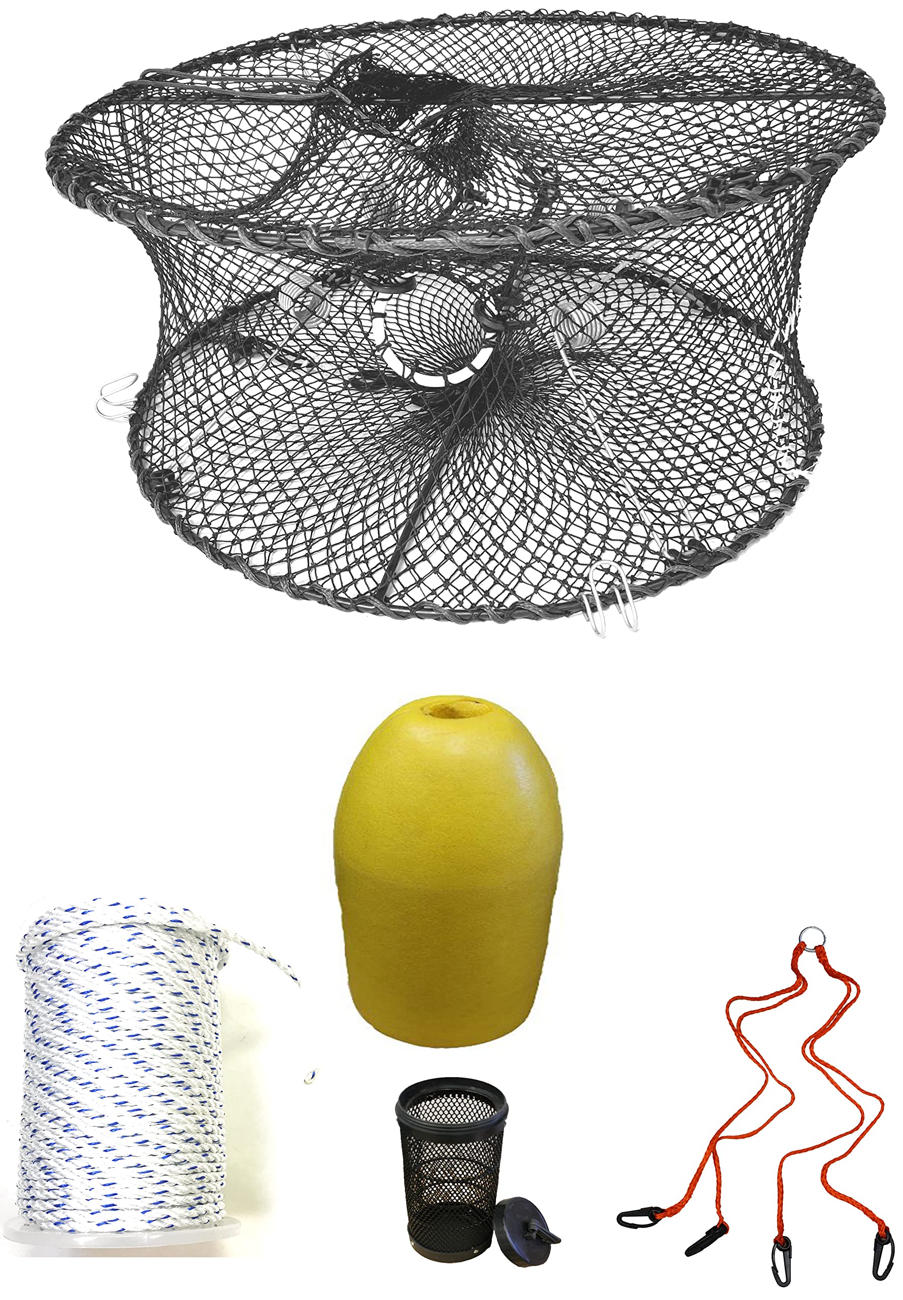 KUFA Sports Foldable Prawn Trap (Stretched Mesh Size:1-3/4